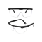 Sicherheitsbrille transparent/schwarz