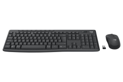 Logitech Wireless Keyboard+Mouse MK370 black f. Business