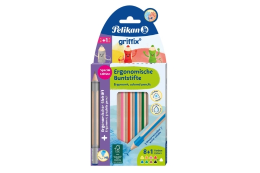 Pelikan griffix Bunts./Bleist. Mix 10 Stück in Faltschachtel