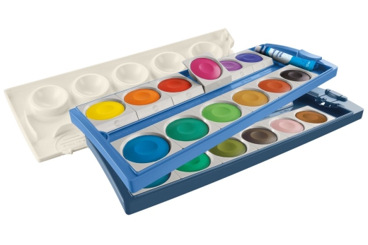 Pelikan Deckfarbkasten K24 eco inkl. Deckweiß, 24 Farben