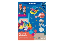 Pelikan Upcycling Bastelbuch mit Sticker, Meereswelt A4