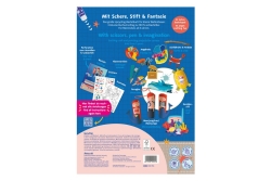Pelikan Upcycling Bastelbuch mit Sticker, Meereswelt A4