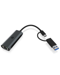 Adapter IcyBox USB3.2 Gen1 Type-A, Type-C 2.5GB Ethernet...