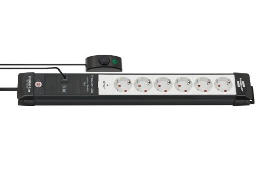 Brennenstuhl Premium-Line 6fach sw/ligrau *DE*