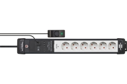 Brennenstuhl Premium-Line 6fach sw/ligrau *DE*