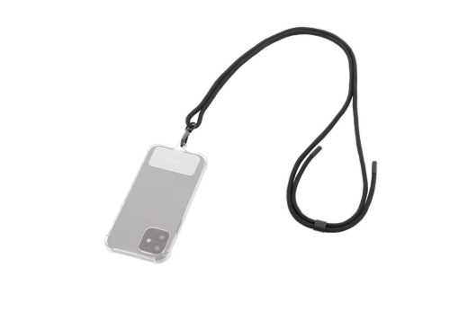 Mobilis Universal Removable Lanyard -75cm- Black - Soft Bag