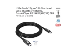 Club3D Kabel USB 4 Typ C PD 240W / 8K / 40Gbps 3m St/St retail