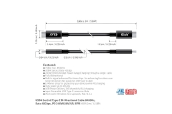 Club3D Kabel USB 4 Typ C PD 240W / 8K / 40Gbps 3m St/St retail