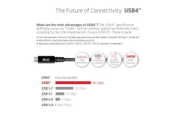 Club3D Kabel USB 4 Typ C PD 240W / 8K / 40Gbps 3m St/St retail