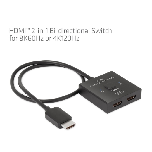 Club3D HDMI Switch 2-in-1 bidirektional 8K60Hz/4K120Hz UHD retail