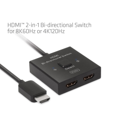 Club3D HDMI Switch 2-in-1 bidirektional 8K60Hz/4K120Hz UHD retail