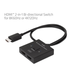 Club3D HDMI Switch 2-in-1 bidirektional 8K60Hz/4K120Hz UHD retail