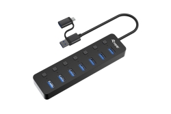 Equip 7-Port USB-A3.2-Hub->7xUSB-A 3.2 +USB-C Adapter 5Gbps