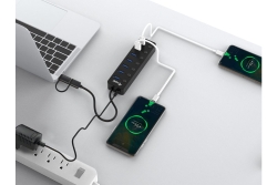 Equip 7-Port USB-A3.2-Hub->7xUSB-A 3.2 +USB-C Adapter 5Gbps