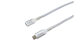 Equip Kabel USB-C3.2->C Gen2 Erweiter. St/Bu 1.00m weiß
