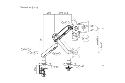 Equip Tischhalterung 17-35/1TFT 360° GF 10.5Kg schwarz retail