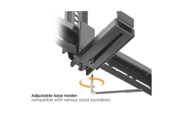 Equip Uni. Soundbar-Wandhalt. 800x400mm 15Kg schwarz lite Retail