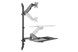 Equip Wandmontierte Workstation 17-32/1TFT 8Kg schwarz...