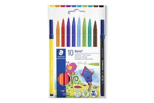 STAEDTLER Fasermaler Noris 10er-Set im Kartonetui 1mm retail