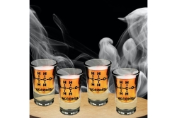 Mad Monkey - Shotgläser mit Alkohol-Formel (4er Set)