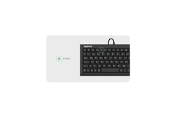 KeySonic Super-Mini-TAS, SoftSkin, USB, BK, ACK-3401U (UK)