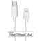 MediaRange Lade- u. Datenkabel USB-C auf Lightning 1m weiß