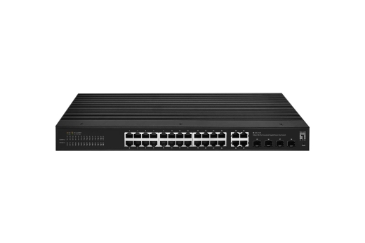 LevelOne Industr.Switch 24xGE/4xSFP/RJ45 Combo Hilbert SL