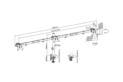 Equip Tischhalterung 17-32/3TFT 360° H.verst. 7Kg schwarz lite Retail