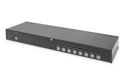 DIGITUS KVM-Switch, 8-Port, Single-Display, 4K, HDMI