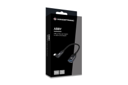 CONCEPTRONIC Adapter USB-C3.2 90°->USB-A3.0 10Gbs 0.15m sw