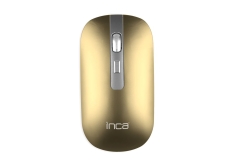 INCA Wrls Maus 1600DPI/4Tasten/2.4GHzUSB-A/-C/Metallic gb
