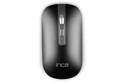 INCA Wrls Maus 1600DPI/4Tasten/2.4GHzUSB-A/-C/Metallic sw