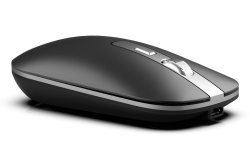 INCA Wrls Maus 1600DPI/4Tasten/2.4GHzUSB-A/-C/Metallic sw
