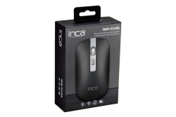 INCA Wrls Maus 1600DPI/4Tasten/2.4GHzUSB-A/-C/Metallic sw
