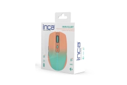 INCA Wrls Maus 1600DPI/2xBT5.1/6Tasten/LED/2.4GHzUSB-C