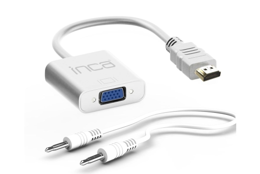 INCA Adapter HDMI->VGA +3.5mm AUX St/Bu FHD@ 60Hz 0.20m ws