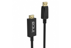 INCA Adapter Displayport->HDMI 4K-UHD St/St 1.80m schwarz
