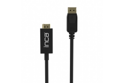 INCA Adapter Displayport->HDMI 4K-UHD St/St 1.80m schwarz