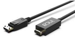 INCA Adapter Displayport->HDMI 4K-UHD St/St 1.80m schwarz