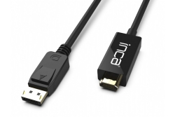 INCA Adapter Displayport->HDMI 4K-UHD St/St 1.80m schwarz