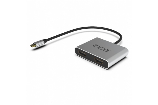 INCA Adapter ITPC-4 Typ C > 2xHDMI 4K30Hz,1xUSB-A,1xUSB-C