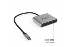INCA Adapter ITPC-4 Typ C > 2xHDMI 4K30Hz,1xUSB-A,1xUSB-C