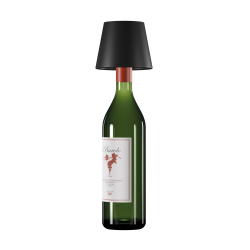 RealPower LED-Tischlampe dimmbar kalt/warm mit Akku, schwar