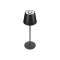 RealPower LED-RGB Tischlampe dimmbar mit Akku,schwarz