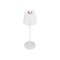 RealPower LED-RGB Tischlampe dimmbar mit Akku,weiss