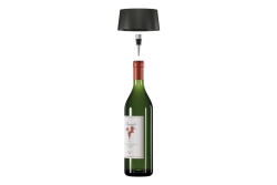 RealPower LED-Solar Tischlampe dimmbar mit Akku,schwarz