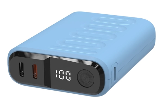 Powerbank realPower PB-10000C PD+ mit 3x Type-C,Purple