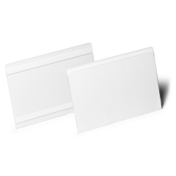 Etikettentasche HARD COVER - A5 quer, transparent,...