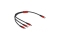 DELOCK Ladekabel 3 in 1 USB-C zu 3 x USB-C 30cm schwarz/rot