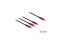 DELOCK Ladekabel 3 in 1 USB-C zu 3 x USB-C 30cm schwarz/rot
